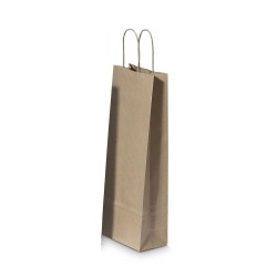 Sac kraft Brun - 14x8x39CM 50pièces - Format Bouteille de vin ++