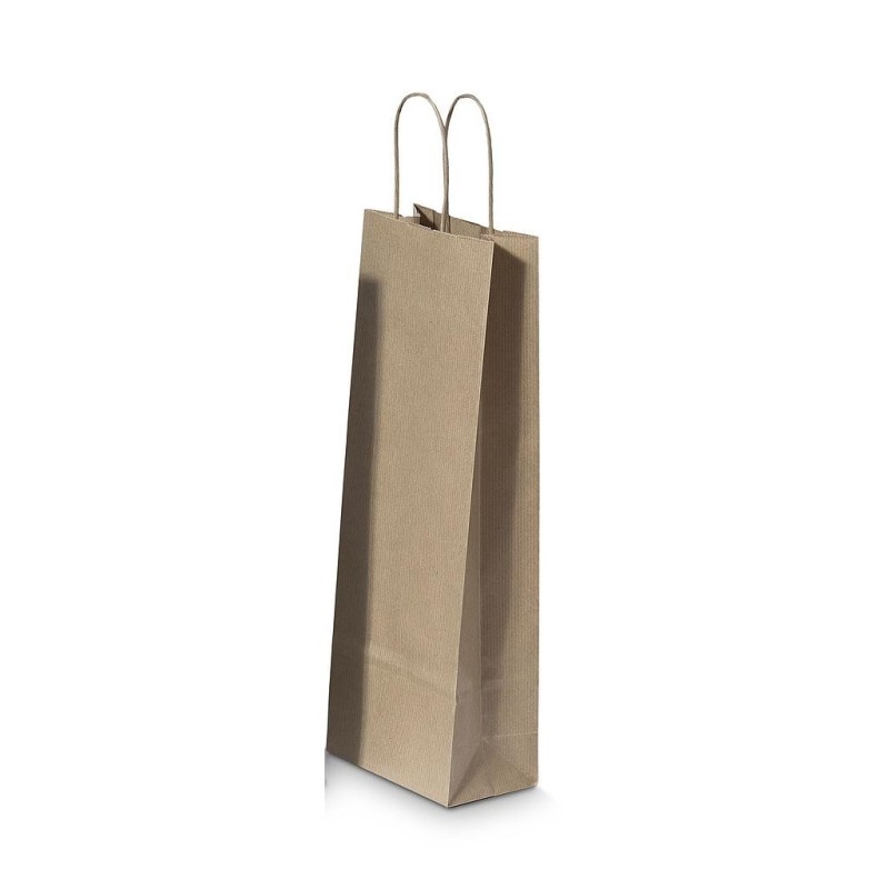 Sac kraft Brun - 14x8x39CM 50pièces - Format Bouteille de vin ++ Sac kraft Brun - 14x8x39CM 50pièces - Format Bouteille de vin ++