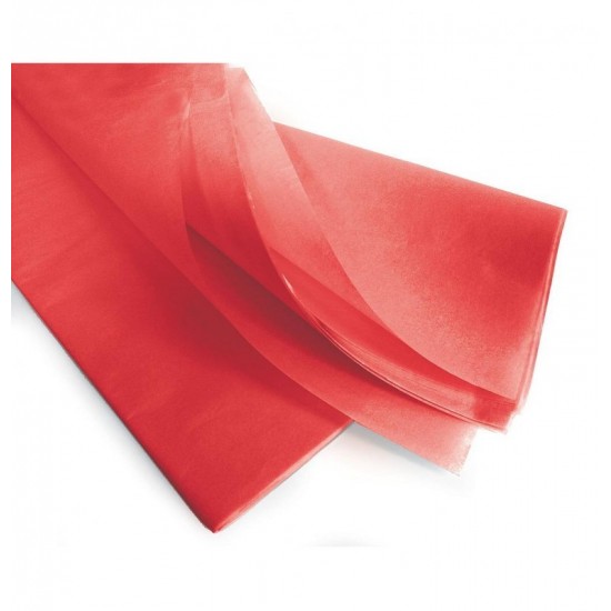 Rame de Papier de Soie Rouge 75x50cm x 240 Feuilles