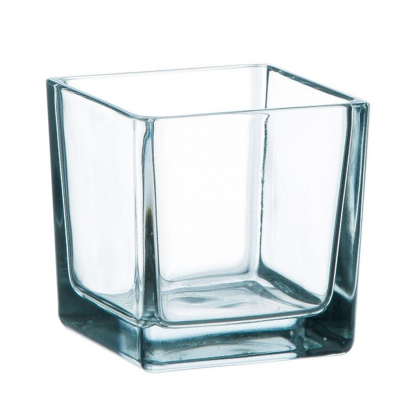 Cube en Verre Transparent 6x6cm