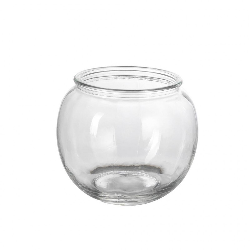 Vase Globe en Verre avec Bord ø 10cm H10cm