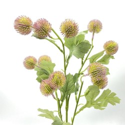 Chardon Artificiel | Chardon Vert & Rose | Grossiste Fleuristes