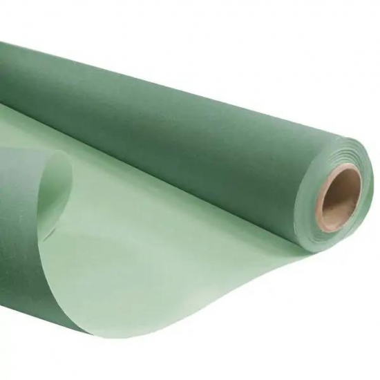 Rouleau de Papier Kraft Duo - Recto/Verso Vert Mat et Vert Poudré 0.79x40M