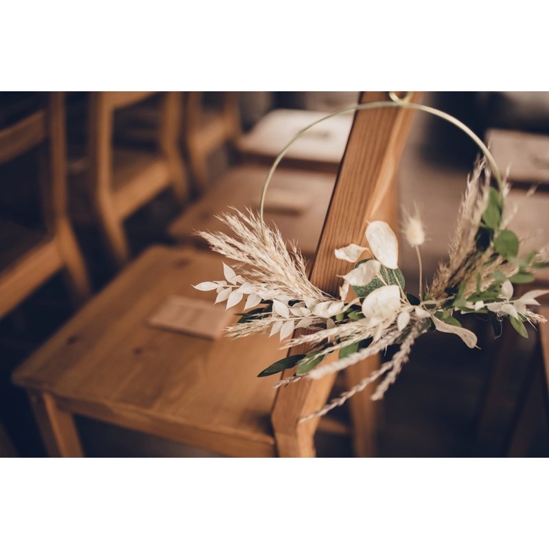 Anneaux en métal Or ø20 et 28cm- Set 2 pièces