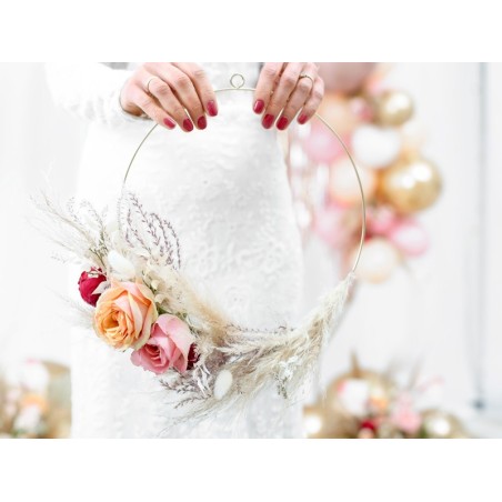 Anneaux en métal Or ø20 et 28cm- Set 2 pièces