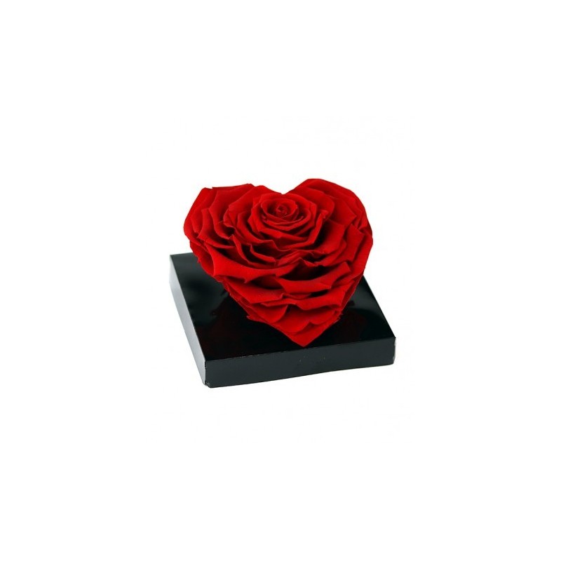 Rose Coeur Éternelle Stabilisée Rouge - Boite de 1 rose XXL