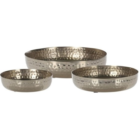 Coupelle ronde set de 3 - Argent