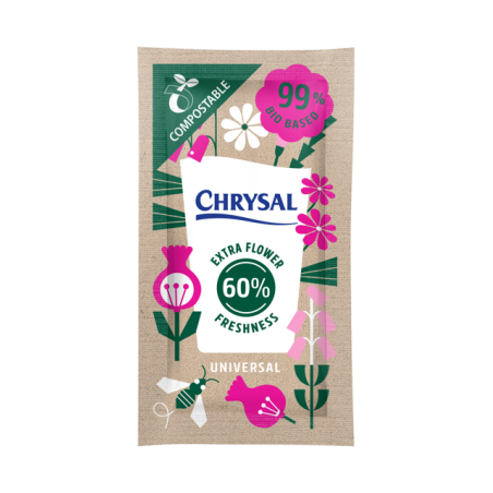Carton de 500 sachets de conservateur de fleurs Chrysal - Sachet Compostable + Carton de 500 sachets de conservateur de fleurs Chrysal - Sachet Compostable +