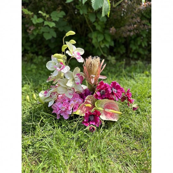 Composition florale funéraire - 48 cm