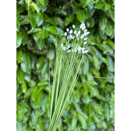 Piquet de Graminées Saule Artificiel Vert et Blanc 70cm