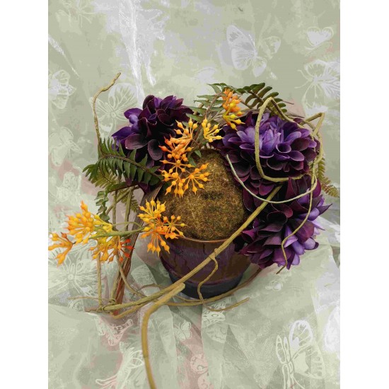 Composition florale décorative pièce unique Marion