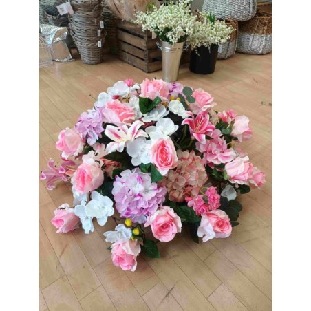 Coussin rond artificiel | Grossiste fleuriste | Fait main en France Coussin rond artificiel | Grossiste fleuriste | Fait main en France