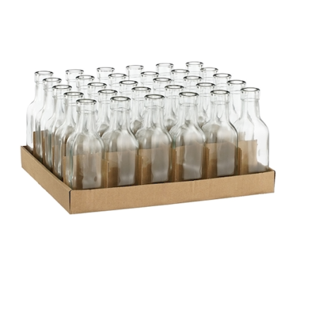 Bouteille en Verre ø5cm H 16cm + Bouteille en Verre ø5cm H 16cm +