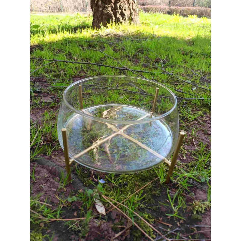 Coupe sur pied ø 21 cm H 12,5cm + Coupe sur pied ø 21 cm H 12,5cm +