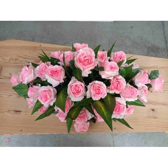 Composition Florale Funéraire - Gerbe de Fleurs - Tunis Rose