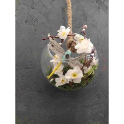 Demi sphère à suspendre ø15cm H12cm ++