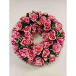 Couronne funéraire Rome | Fleurs Artificielles | Fait main en France