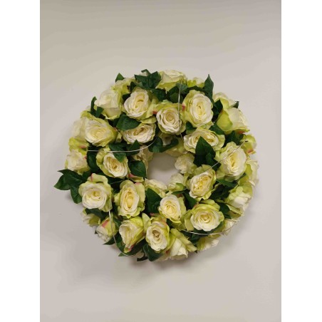 Couronne funéraire Rome | Fleurs Artificielles | Fait main en France Couronne funéraire Rome | Fleurs Artificielles | Fait main en France
