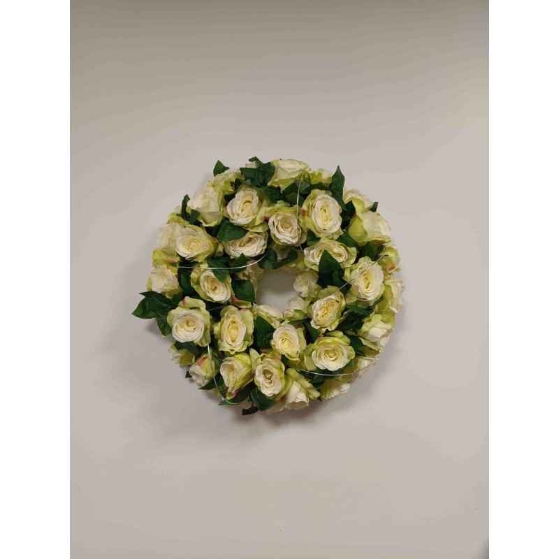Couronne funéraire Rome | Fleurs Artificielles | Fait main en France Couronne funéraire Rome | Fleurs Artificielles | Fait main en France