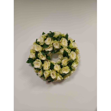Couronne funéraire Rome | Fleurs Artificielles | Fait main en France Couronne funéraire Rome | Fleurs Artificielles | Fait main en France