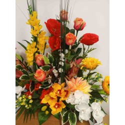 Devant de tombe | Fleurs Artificielles | Fait main en France