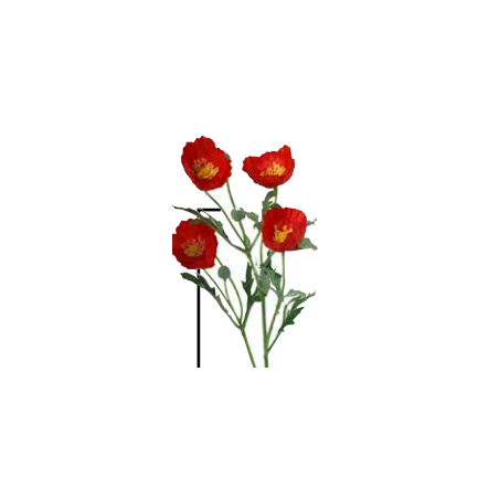 Coquelicot artificiel | Fleurs artificielles | Grossiste Fleuristes