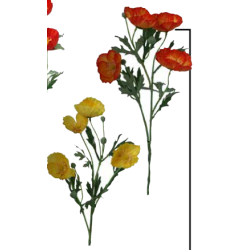 Coquelicot artificiel | Fleurs artificielles | Grossiste Fleuristes