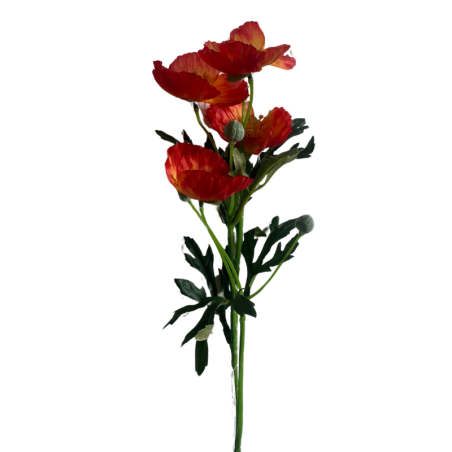 Coquelicot artificiel | Fleurs artificielles | Grossiste Fleuristes