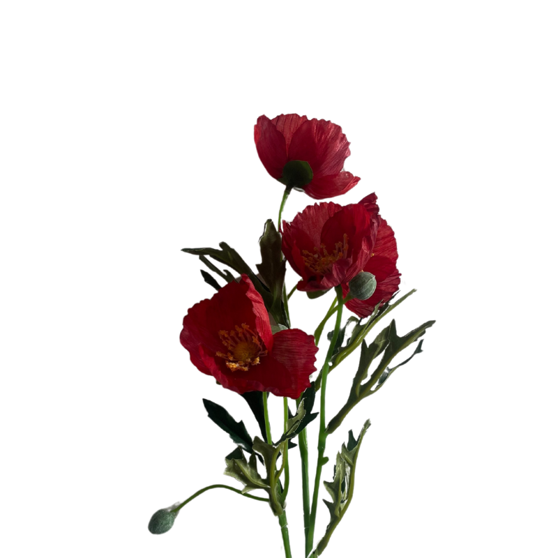 Coquelicot artificiel | Fleurs artificielles | Grossiste Fleuristes