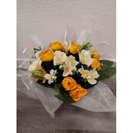 Bouquet Rond Deuil | Grossiste Pompes Funèbres | Artisanat