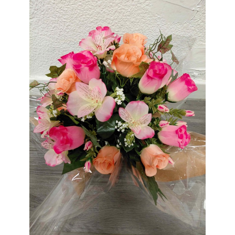 Bouquet Rond Artificiel | Grossiste Pompes Funèbres | Artisanat