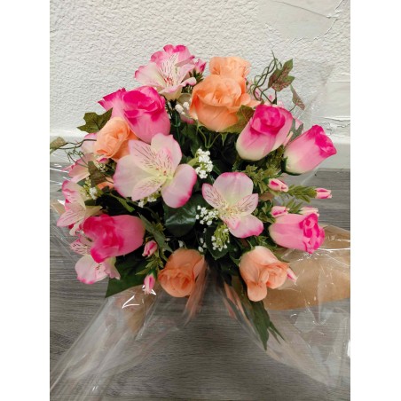 Bouquet Rond Artificiel | Grossiste Pompes Funèbres | Artisanat