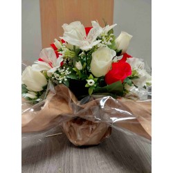 Bouquet Rond Artificiel | Grossiste Pompes Funèbres | Artisanat