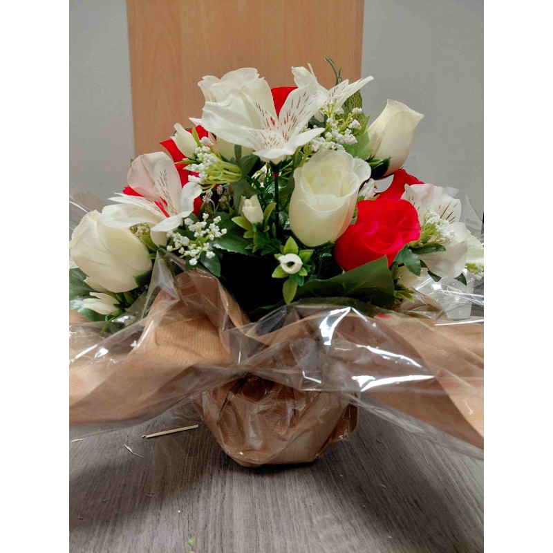 Bouquet Rond Artificiel | Grossiste Pompes Funèbres | Artisanat