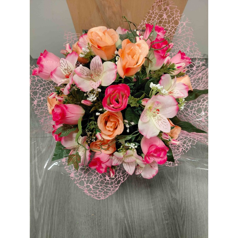 Bouquet Rond Artificiel | Grossiste Pompes Funèbres | Artisanat