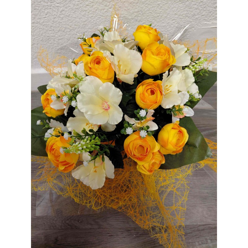 Bouquet Rond Deuil | Grossiste Pompes Funèbres | Artisanat