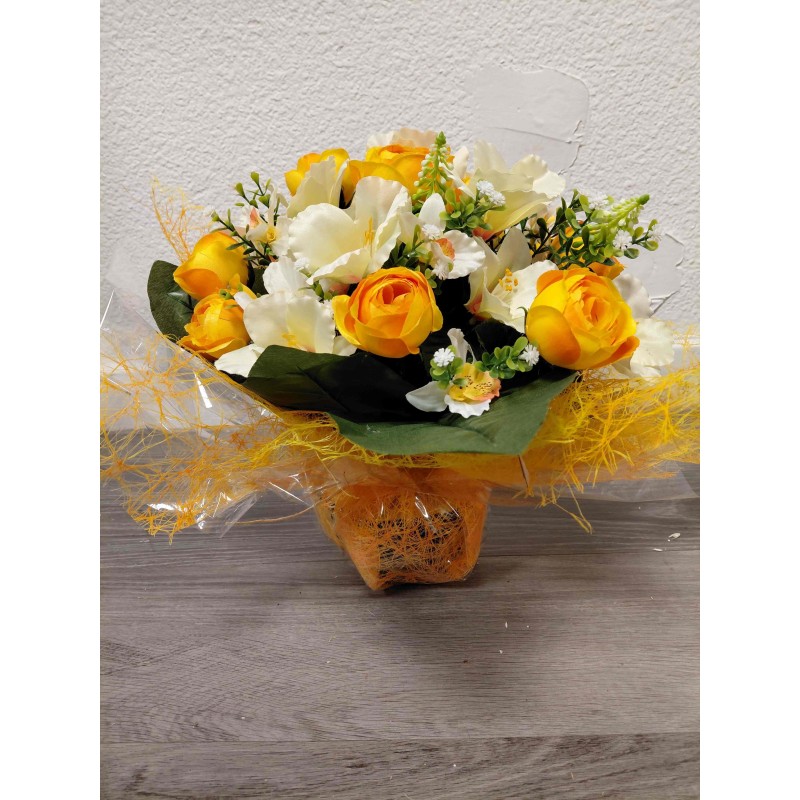 Bouquet Rond Deuil | Grossiste Pompes Funèbres | Artisanat