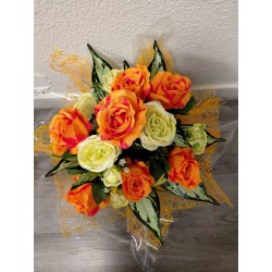 Bouquet Rond Funéraire | Grossiste Pompes Funèbres | Artisanat