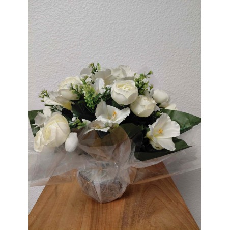 Bouquet Rond Deuil | Grossiste Pompes Funèbres | Artisanat