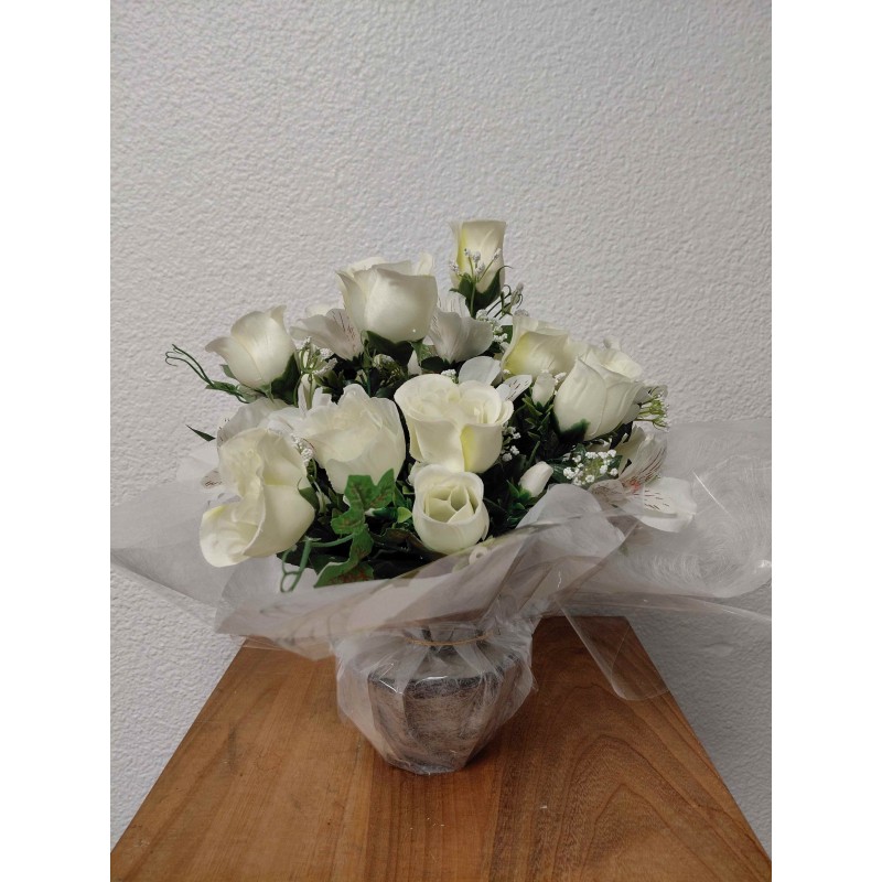 Bouquet Rond Artificiel | Grossiste Pompes Funèbres | Artisanat