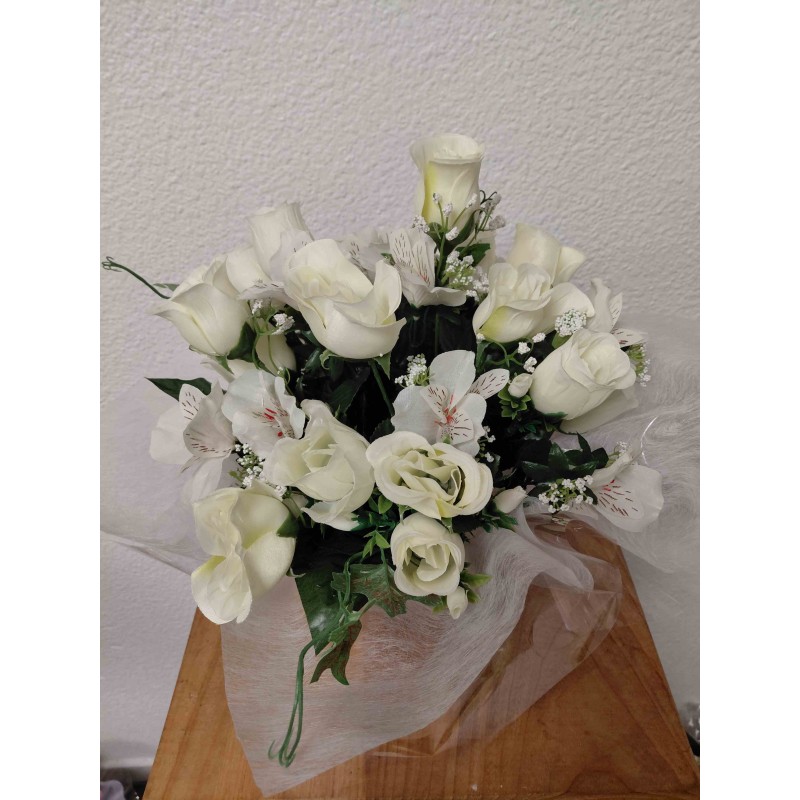 Bouquet Rond Artificiel | Grossiste Pompes Funèbres | Artisanat