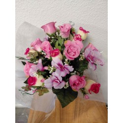 Bouquet Rond Artificiel | Grossiste Pompes Funèbres | Artisanat