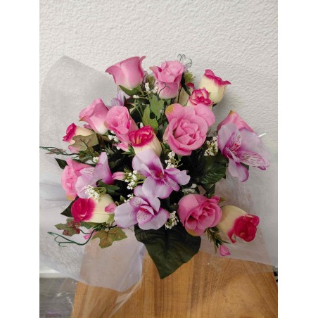 Bouquet Rond Artificiel | Grossiste Pompes Funèbres | Artisanat