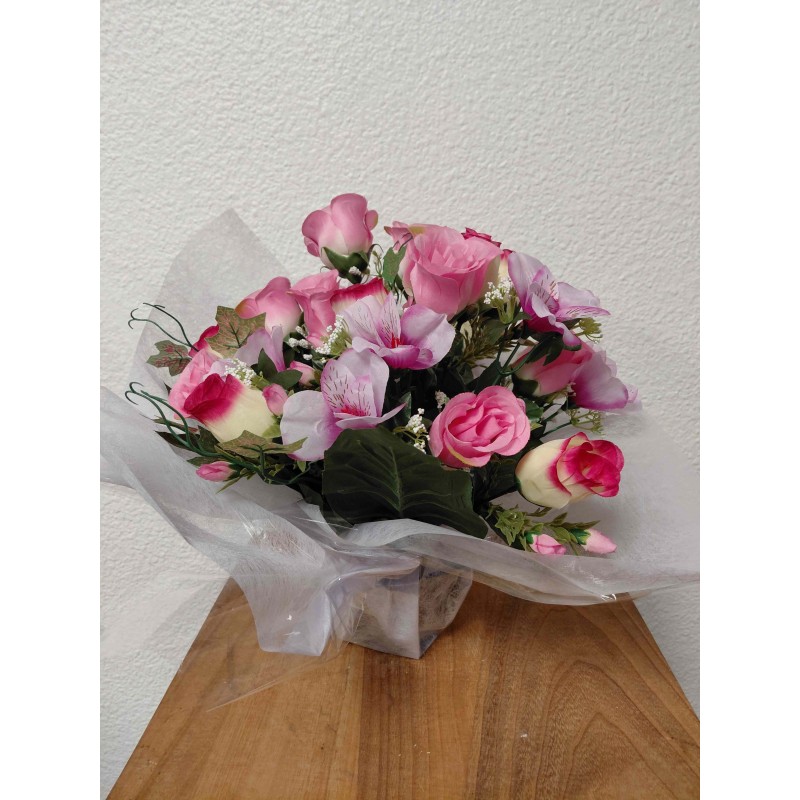 Bouquet Rond Artificiel | Grossiste Pompes Funèbres | Artisanat