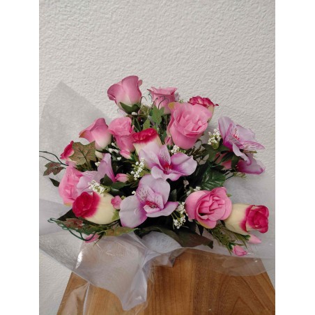 Bouquet Rond Artificiel | Grossiste Pompes Funèbres | Artisanat