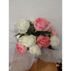 Bouquet De Pivoines | Grossiste Pompes Funèbres | Artisanat
