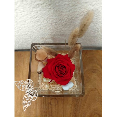 Composition rose stabilisée | Grossiste fleuristes | Qualité prix