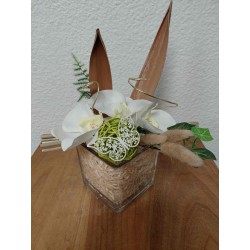Composition Orchidée Verrerie | Grossiste Fleuriste | Qualité prix