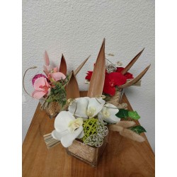 Composition Orchidée Verrerie | Grossiste Fleuriste | Qualité prix