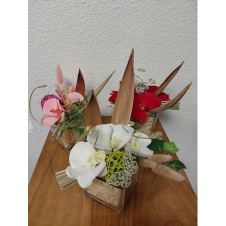 Composition Orchidée Verrerie | Grossiste Fleuriste | Qualité prix Composition Orchidée Verrerie | Grossiste Fleuriste | Qualité prix